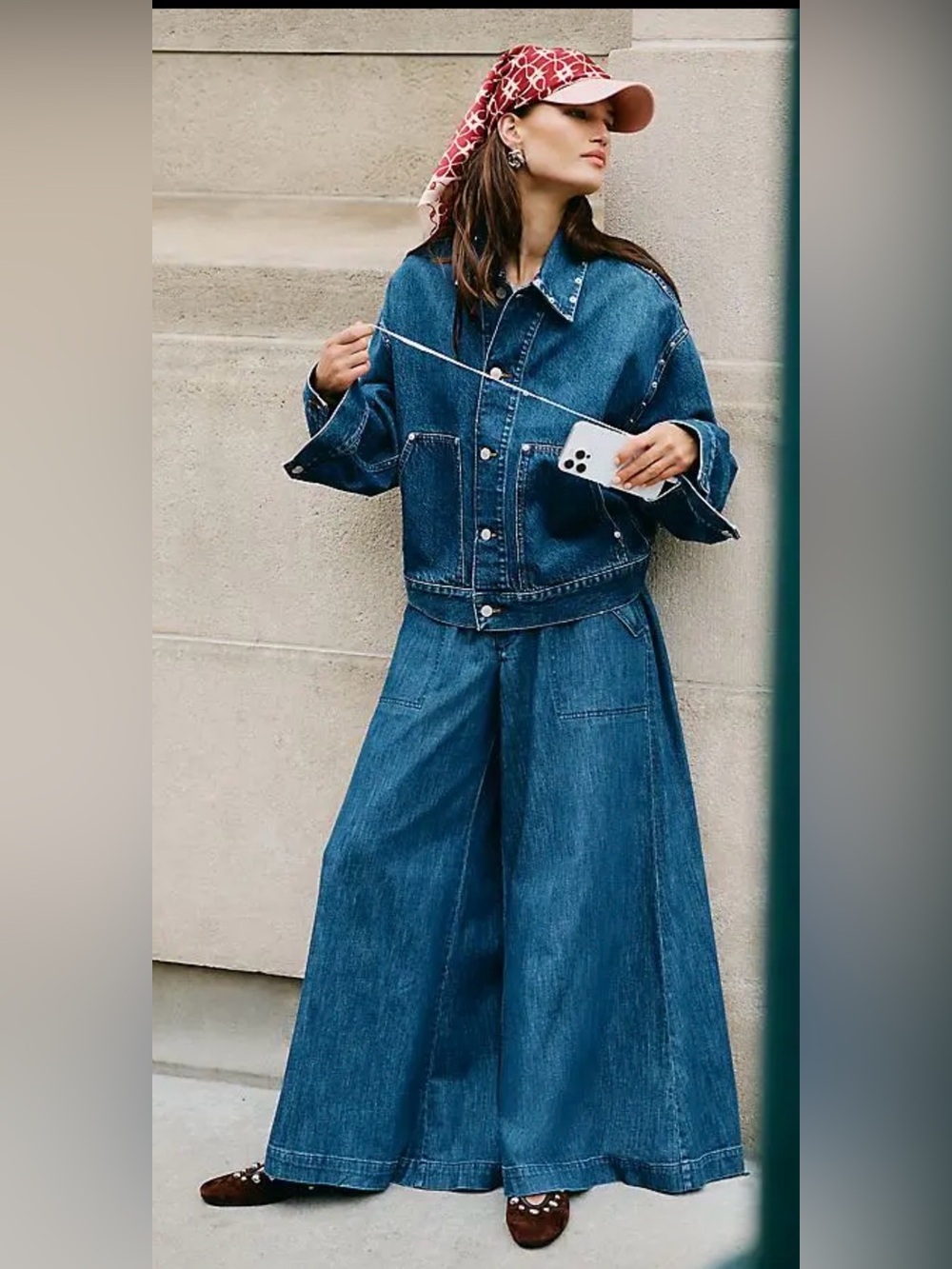 Anthropologie Pilcro Wide Leg Jeans in Dark Denim - Picture 4 of 6